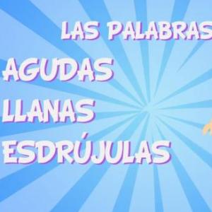 Imagen de portada del videojuego educativo: JUEGO DE LA OCA DE PALABRAS  AGUDAS, GRAVES, ESDRUJULAS , de la temática Literatura