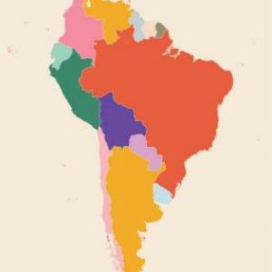 Imagen de portada del videojuego educativo: Las banderas de los países sudamericanos, de la temática Geografía
