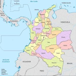 Departamentos y capitales de Colombia P3