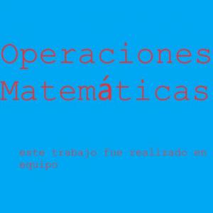 Operaciones Matemáticas