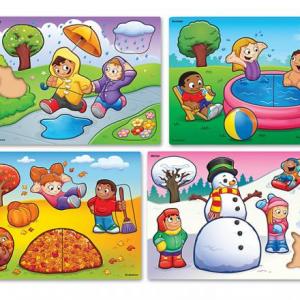 Imagen de portada del videojuego educativo: SEASONS, WEATHER AND CLOTHES, de la temática Idiomas