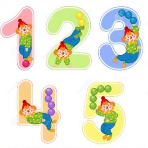 Imagen de portada del videojuego educativo: Números del 1 al 5, de la temática Matemáticas