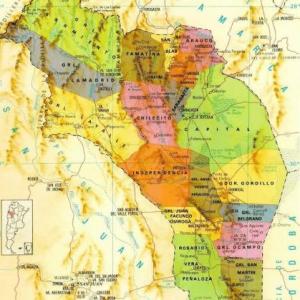 5 DEPARTAMENTOS DE LA PROVINCIA DE LA RIOJA- ARG
