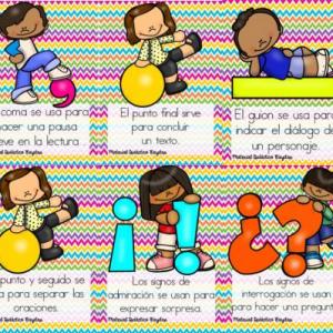 Imagen de portada del videojuego educativo: Signos de puntuación, de la temática Lengua