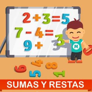 Imagen de portada del videojuego educativo: SUMAS Y RESTAS, de la temática Matemáticas