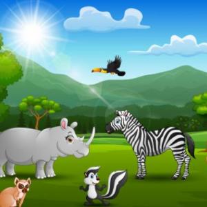 Presentando a los animales.