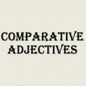 Imagen de portada del videojuego educativo: COMPARATIVE ADJECTIVES, de la temática Idiomas