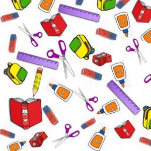 Imagen de portada del videojuego educativo: School Objects, de la temática Idiomas