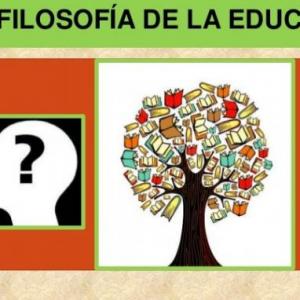 Filosofia de la educacion