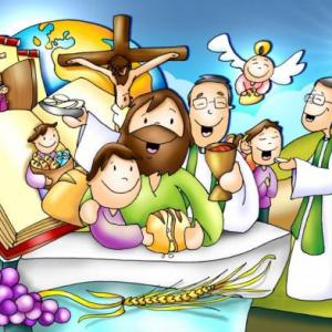 Imagen de portada del videojuego educativo: La misa, de la temática Religión