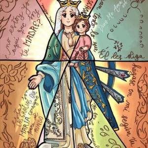 Imagen de portada del videojuego educativo: María, de la temática Religión