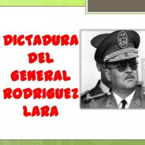 Imagen de portada del videojuego educativo: Dictadura Guillermo Rodríguez Lara, de la temática Historia