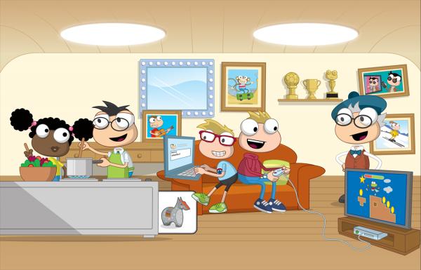 Imagen de portada del videojuego educativo: Free-time activities!, de la temática Idiomas