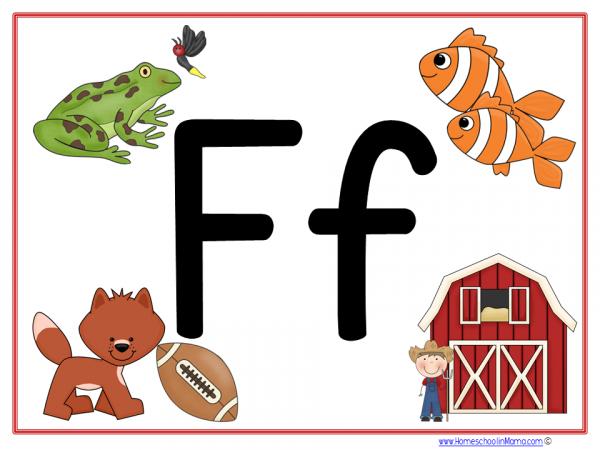 Imagen de portada del videojuego educativo: F is for..., de la temática Idiomas
