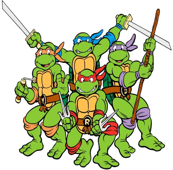 Imagen de portada del videojuego educativo: Ninja turtles, de la temática Idiomas