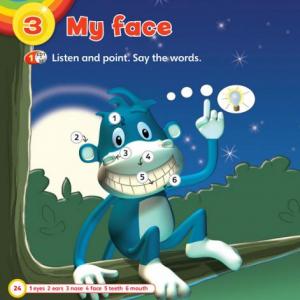 Imagen de portada del videojuego educativo: My face Vocabulary, de la temática Idiomas