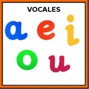 Imagen de portada del videojuego educativo: Vocales, de la temática Lengua