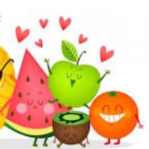 Imagen de portada del videojuego educativo: Frutas, de la temática Alimentación