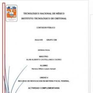 RECURSO DE REVOCACIÓN EN MATERIA FISCAL FEDERAL.