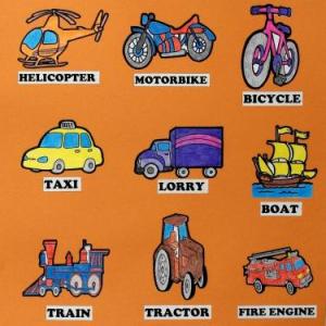 Imagen de portada del videojuego educativo: Means of transport in English!!, de la temática Idiomas