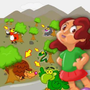 Imagen de portada del videojuego educativo: Animalitos del bosque cordobés, de la temática Medio ambiente