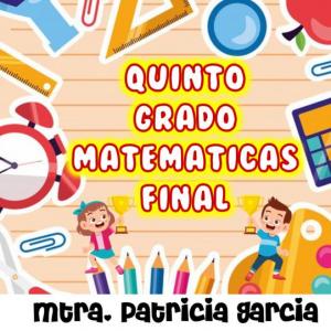 Imagen de portada del videojuego educativo: Trivia de Matemáticas. Final. Quinto Grado, de la temática Matemáticas