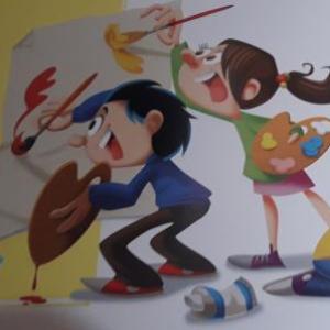 Imagen de portada del videojuego educativo: Duchazo de Arte, de la temática Artes