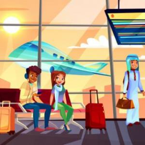 At the airport