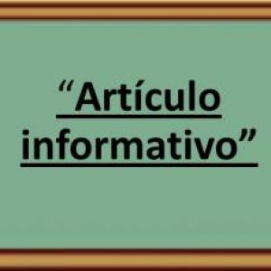 ´´Artículo Informativo