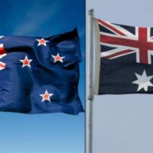 Imagen de portada del videojuego educativo: New Zealand and Australia Quiz, de la temática Geografía