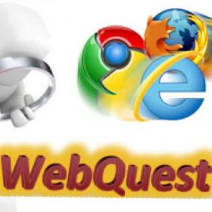 Imagen de portada del videojuego educativo: Es la hora de empezar con la WebQuest, de la temática Informática