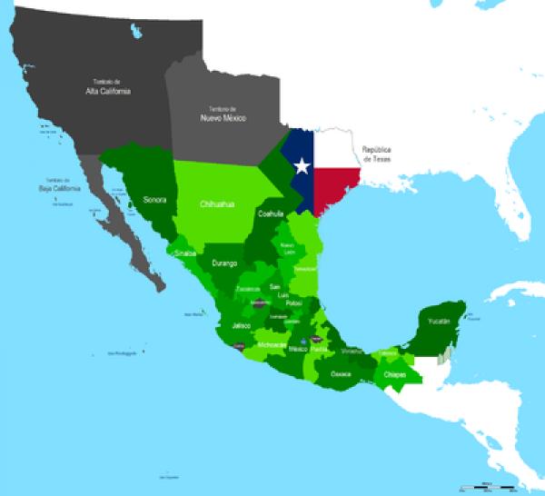 perdida del territorio mexicano