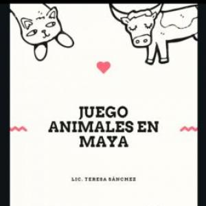 Imagen de portada del videojuego educativo: Animales en Maya, de la temática Lengua