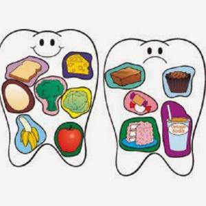 Imagen de portada del videojuego educativo: Alimentos buenos y malos para los dientes, de la temática Biología