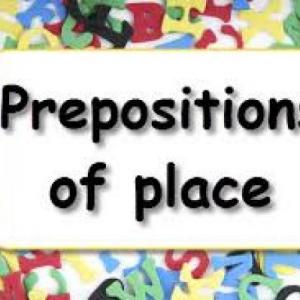 prepositions of de place