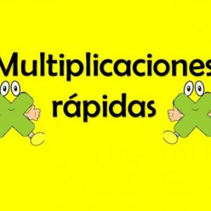 Multiplicaciones rápidas.