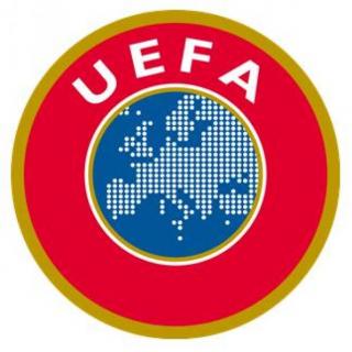 Imagen de portada del videojuego educativo: Escudos de la U.E.F.A., de la temática Deportes