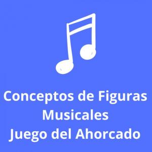 Imagen de portada del videojuego educativo: Conceptos de Las Figuras Musicales - Juego del Ahorcado, de la temática Música