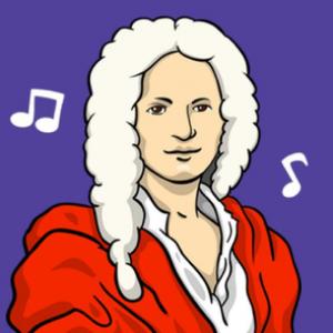 Imagen de portada del videojuego educativo: Antonio Vivaldi FACTS, de la temática Música