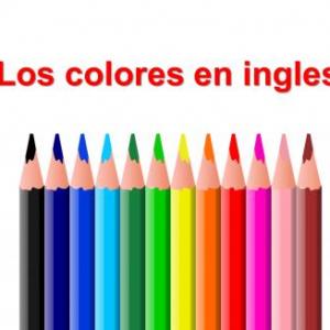 Colors in english