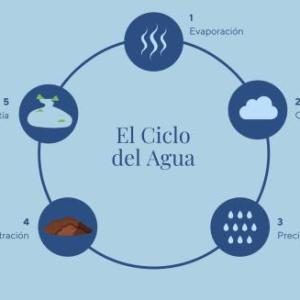 ciclo del agua grado 6ª