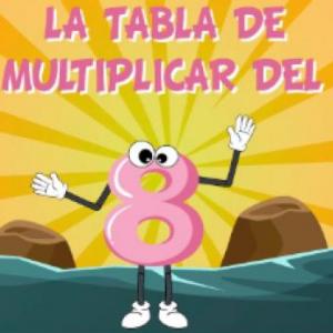 Imagen de portada del videojuego educativo: Tabla de multiplicar del 8, de la temática Matemáticas