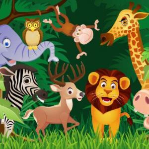 Imagen de portada del videojuego educativo: Memory Game: ANIMALS, de la temática Idiomas