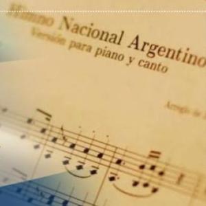 Imagen de portada del videojuego educativo: Himno Nacional Argentino I, de la temática Música
