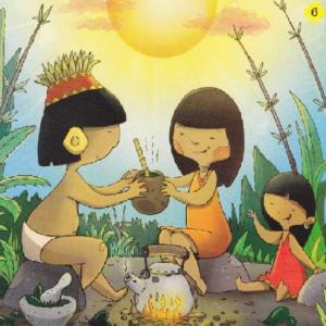 Imagen de portada del videojuego educativo: Leyenda de la yerba mate, de la temática Artes