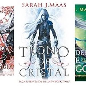 Imagen de portada del videojuego educativo: Saga Trono de Cristal de Sarah J. Maas, de la temática Literatura