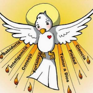 Imagen de portada del videojuego educativo: DONES DEL ESPÍRITU SANTO, de la temática Religión