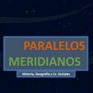 Imagen de portada del videojuego educativo: PARALELOS Y MERIDIANOS, de la temática Geografía