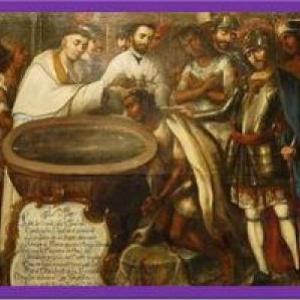 Imagen de portada del videojuego educativo: Mestizaje e intercambio cultural, de la temática Historia
