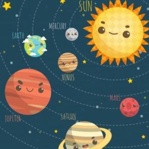 Imagen de portada del videojuego educativo: El sistema solar, de la temática Astronomía